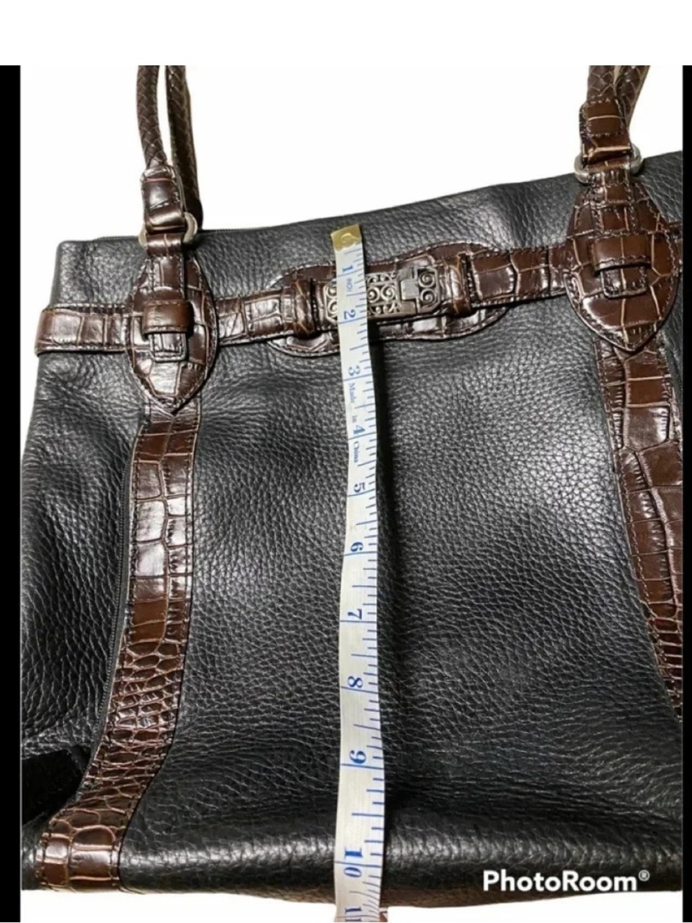 Brighton Heloise Black Pebbled Leather Tote - Picture 11 of 16
